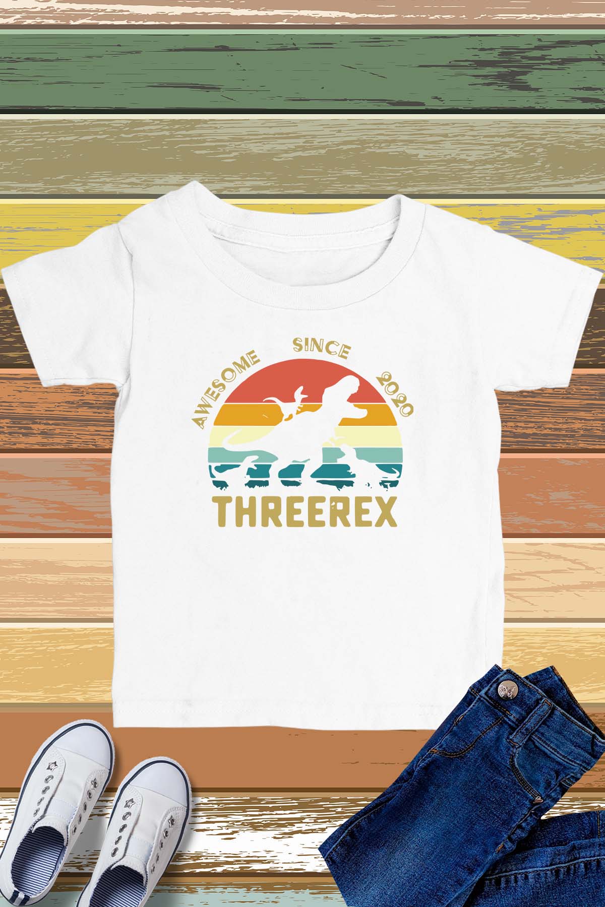 Threerex Funny 3rd Birthday Shirt