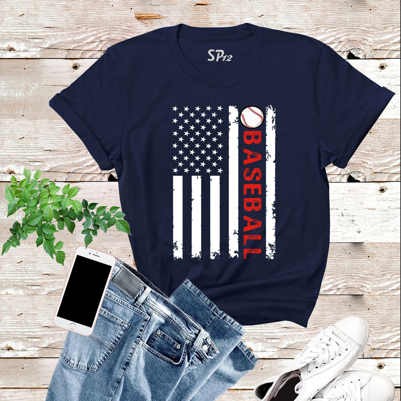 American Baseball T Shirt