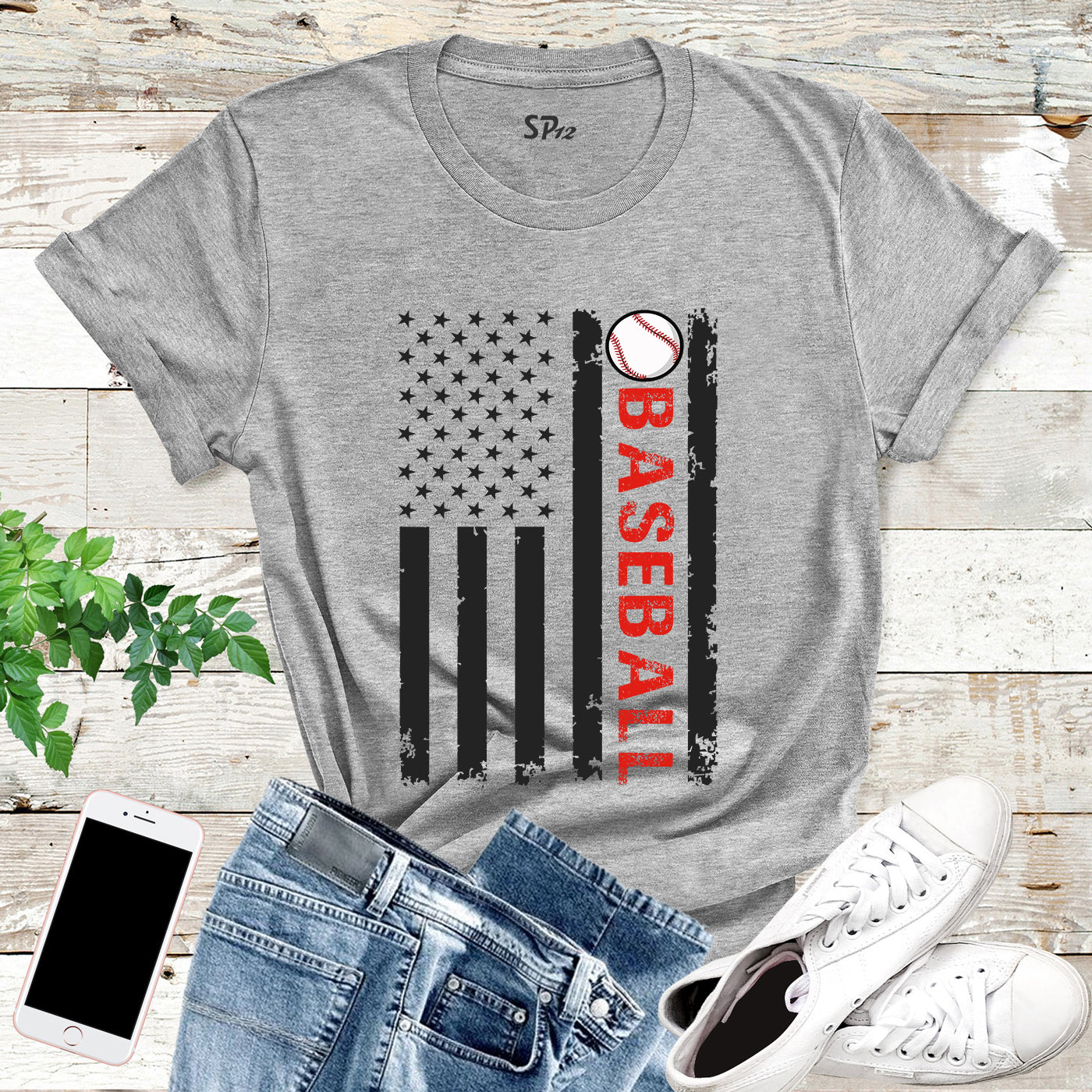 American Baseball T Shirt