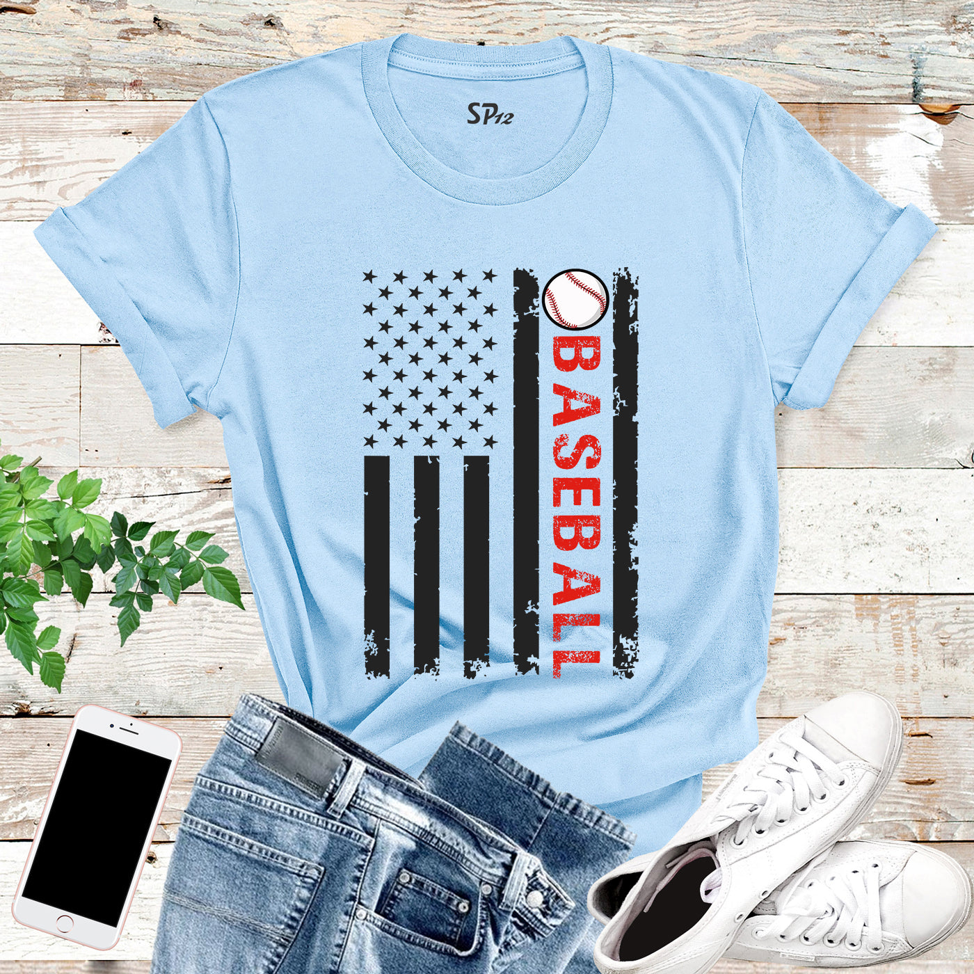 American Baseball T Shirt