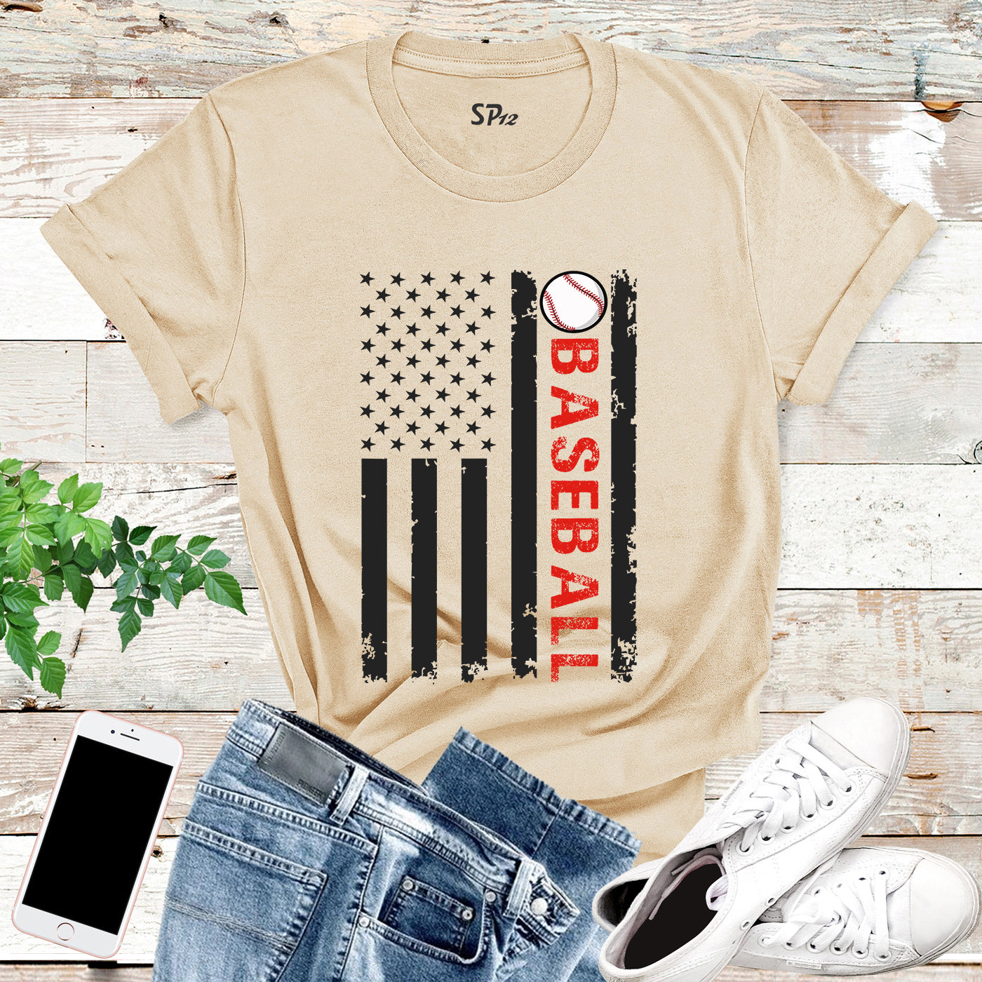 American Baseball T Shirt