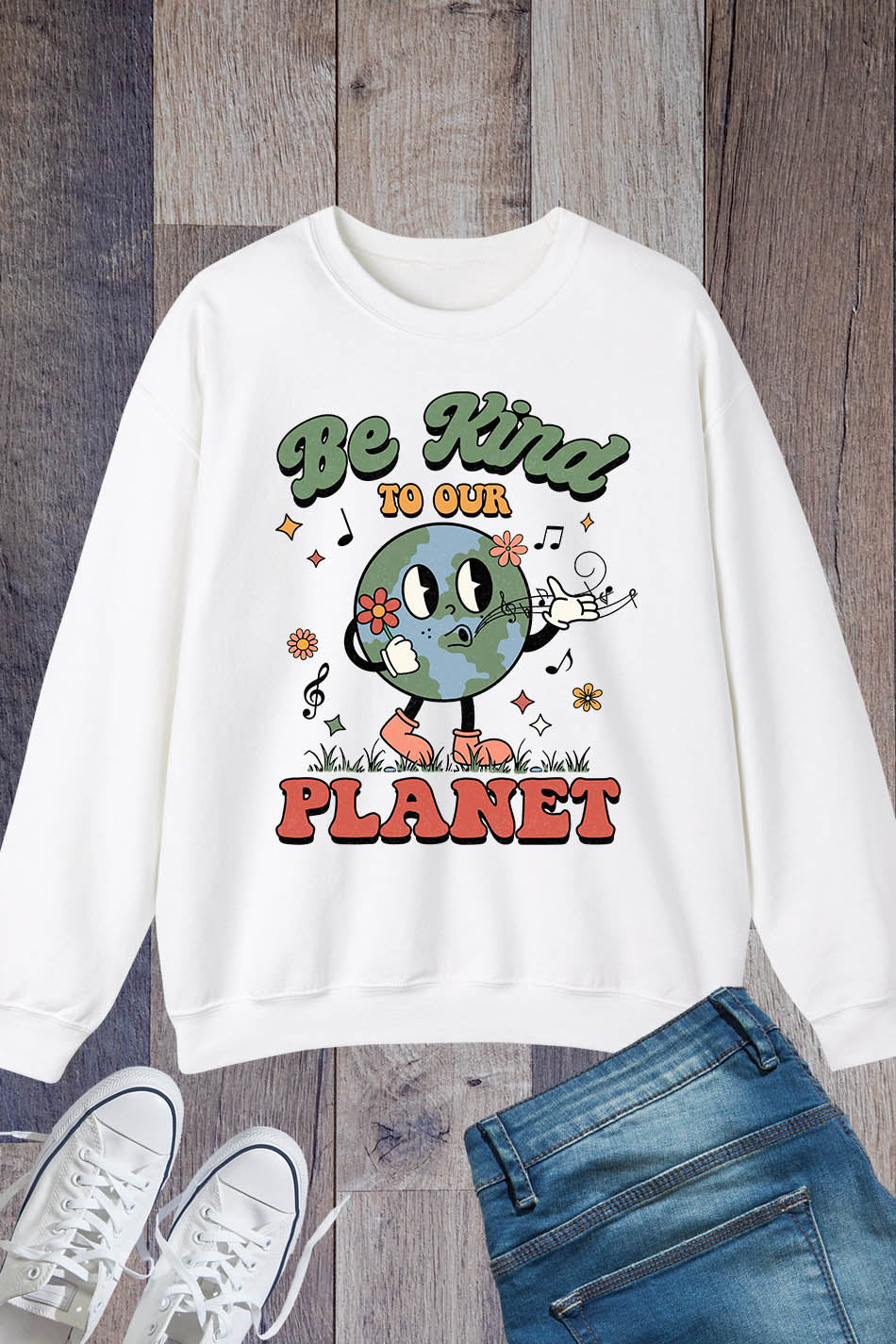 Be Kind to our Planet Earth Day Sweatshirt