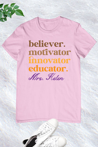 Educator Custom Teacher Shirt