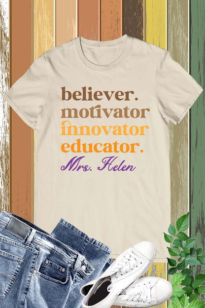 Educator Custom Teacher Shirt