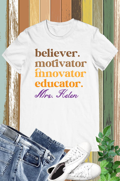 Educator Custom Teacher Shirt