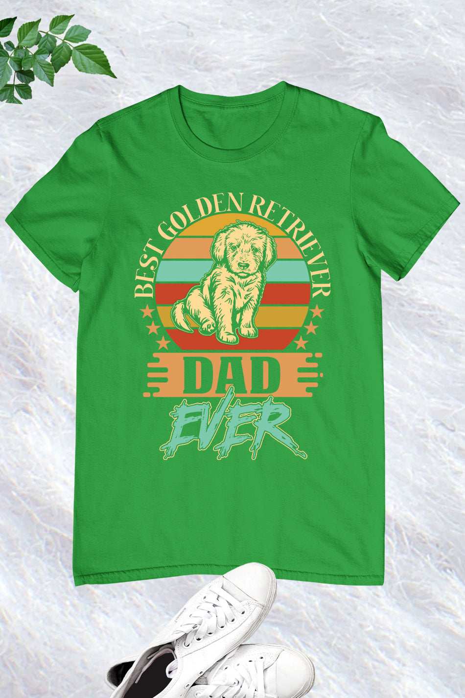 Golden Retriever Best Dad Ever Dog Shirt