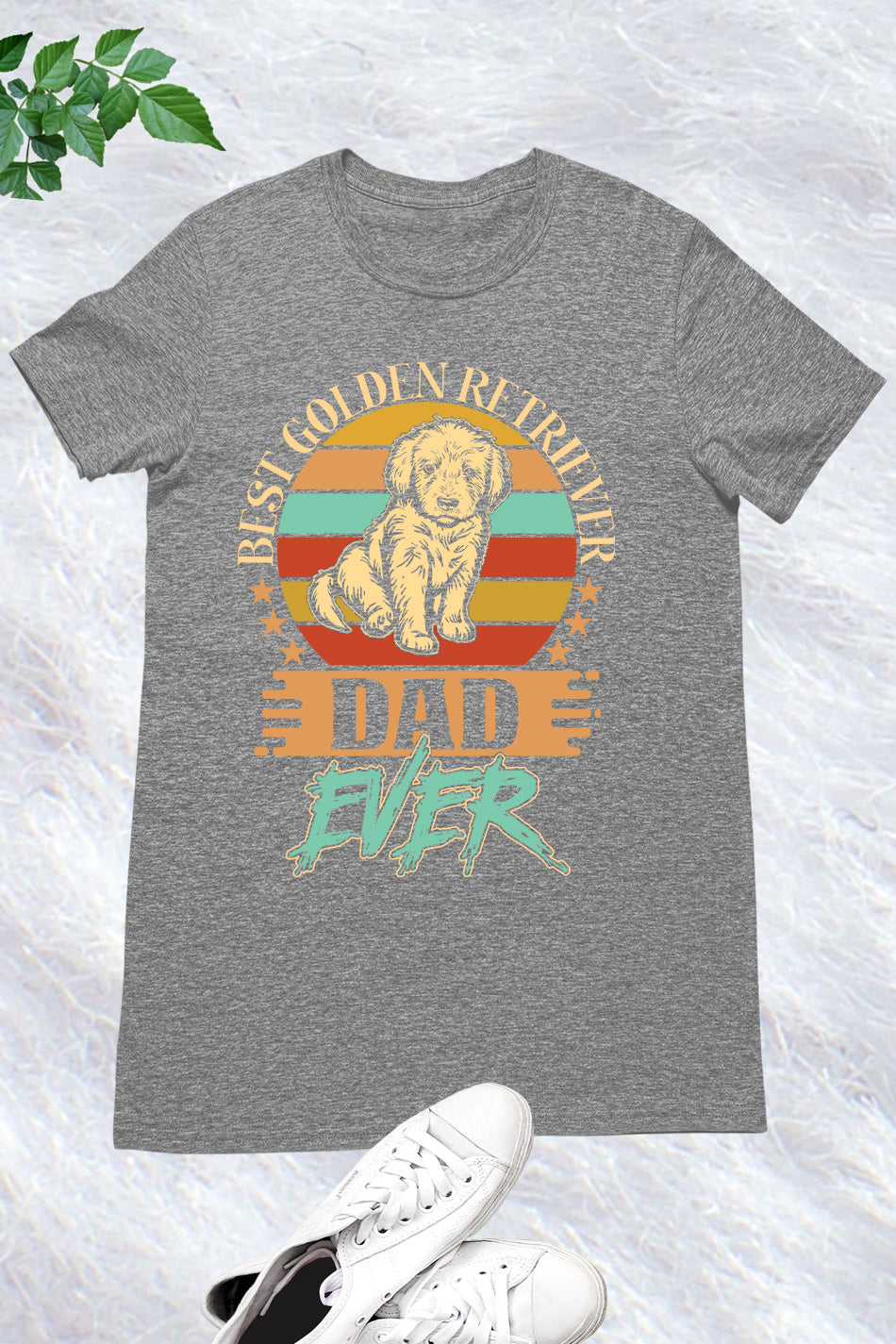 Golden Retriever Best Dad Ever Dog Shirt