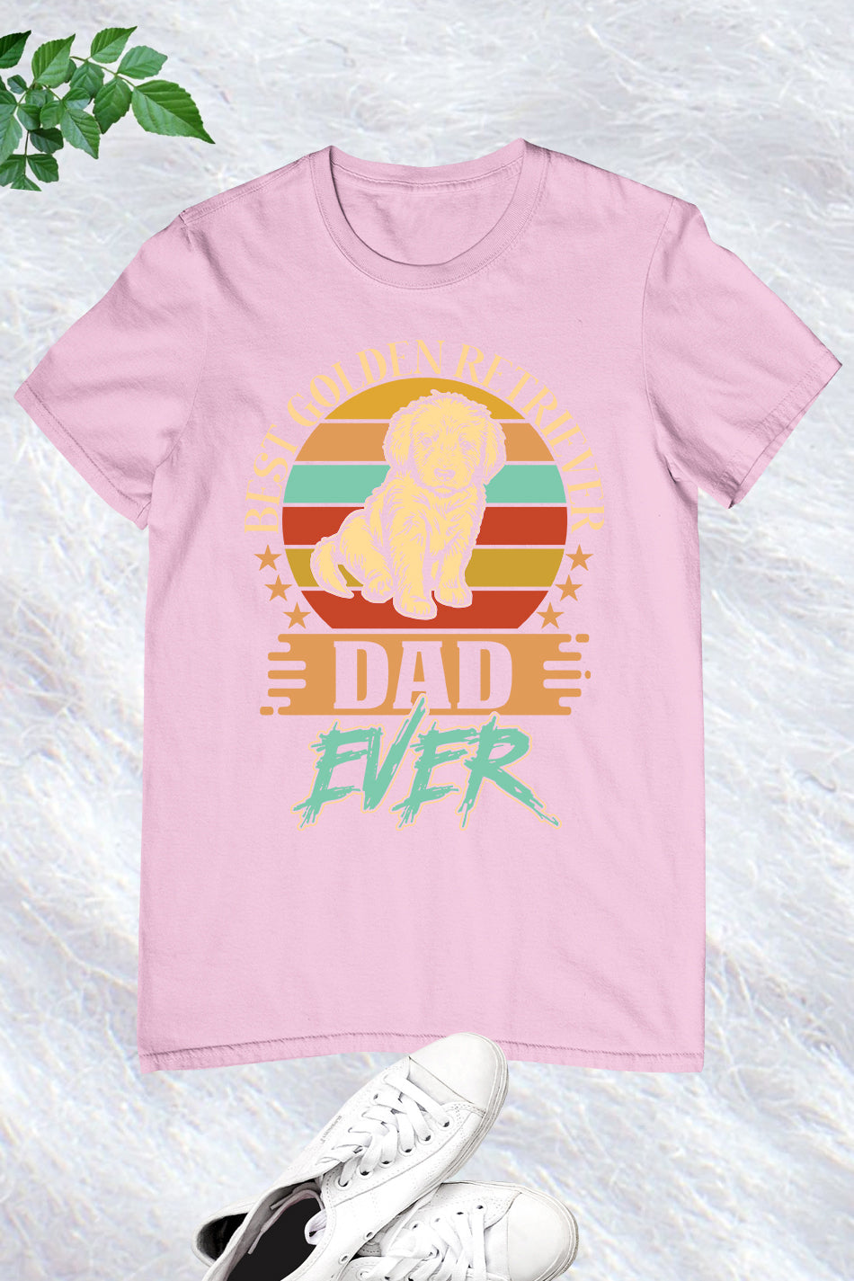 Golden Retriever Best Dad Ever Dog Shirt