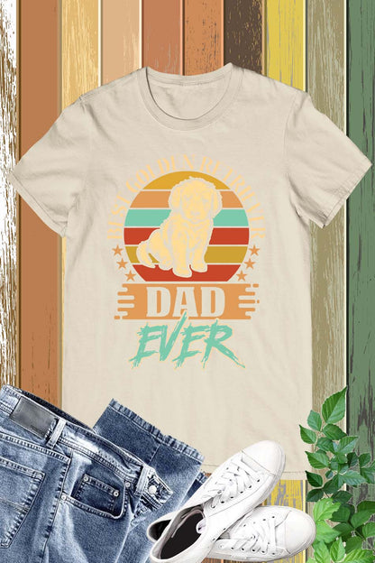 Golden Retriever Best Dad Ever Dog Shirt