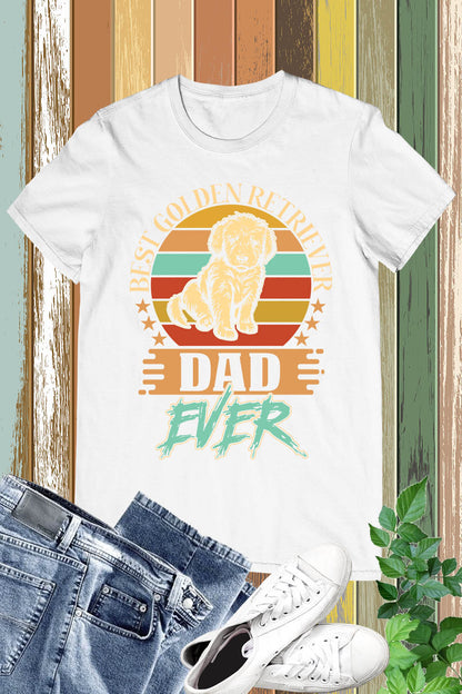 Golden Retriever Best Dad Ever Dog Shirt