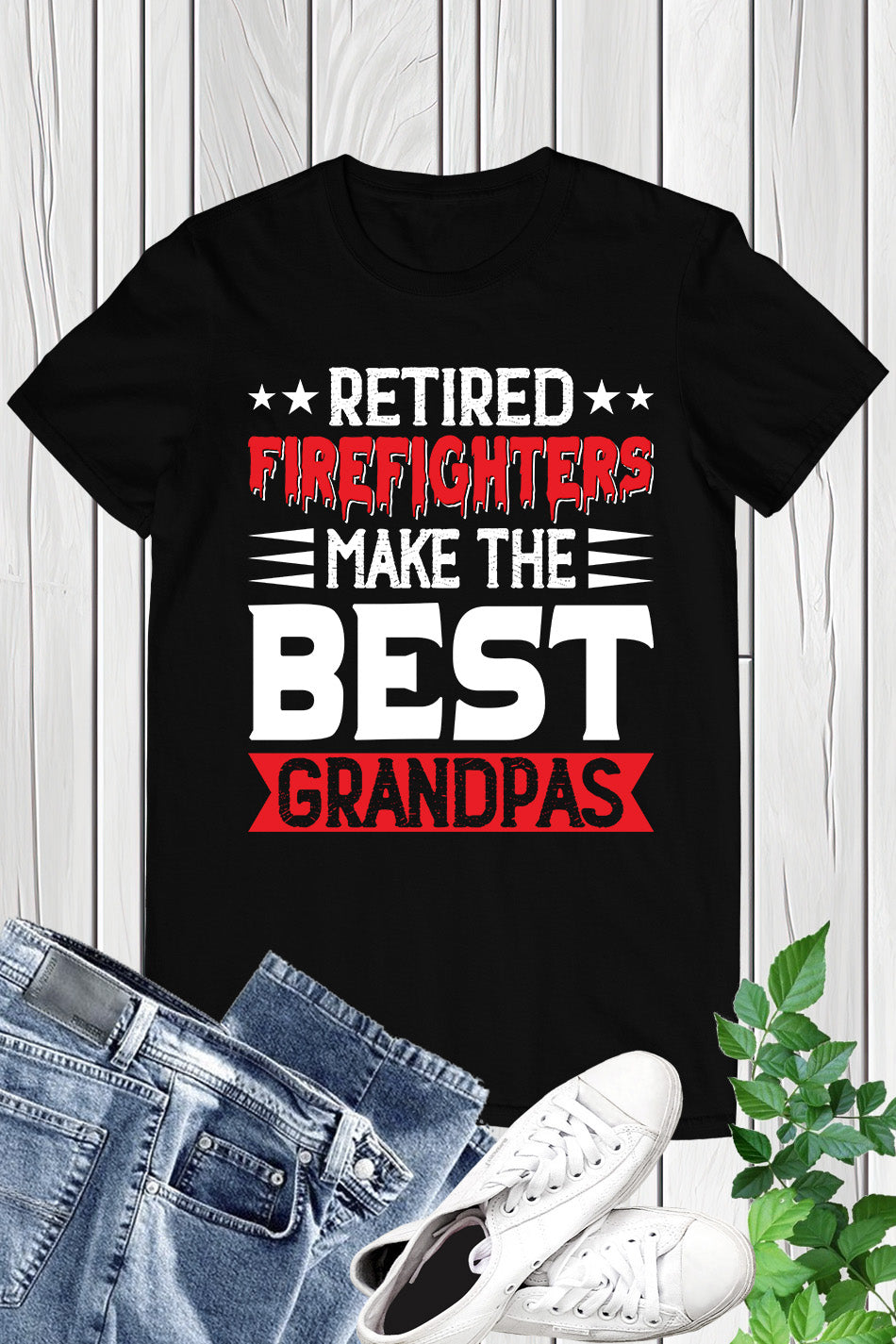 Retired Firefighters tee Grandpa Shirt