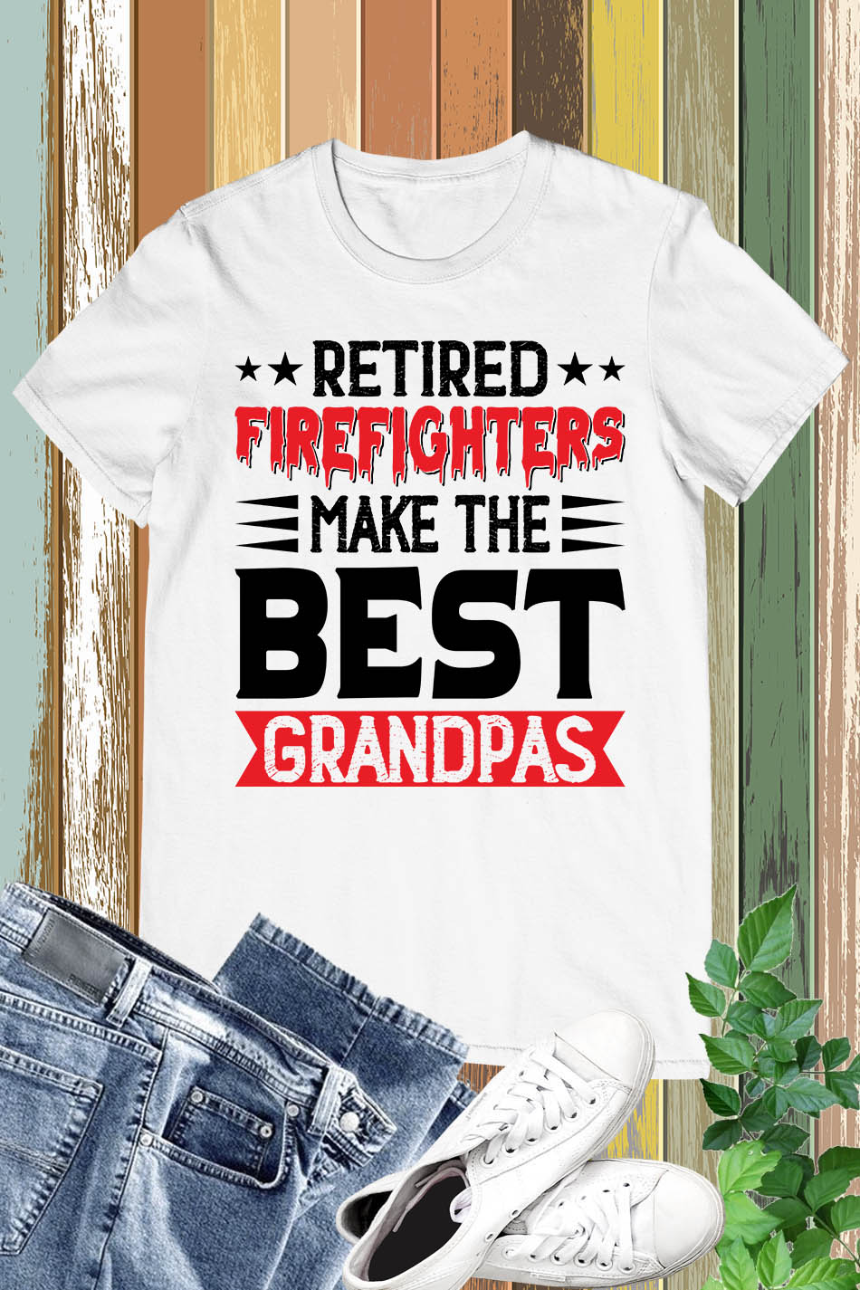 Retired Firefighters tee Grandpa Shirt