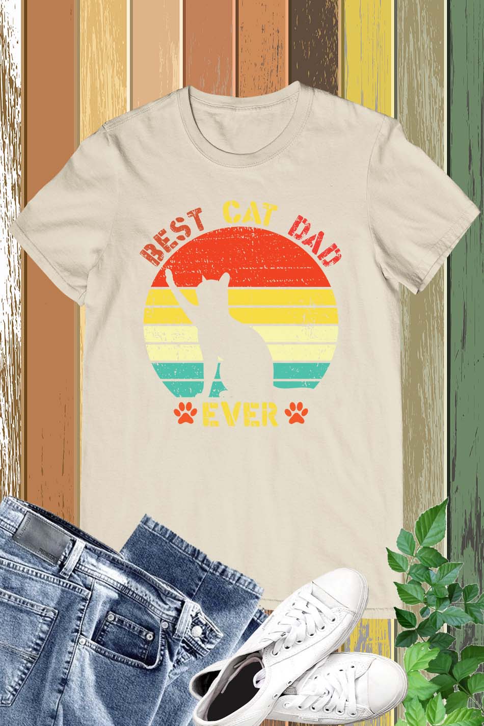 Best Cat Dad Ever T Shirt