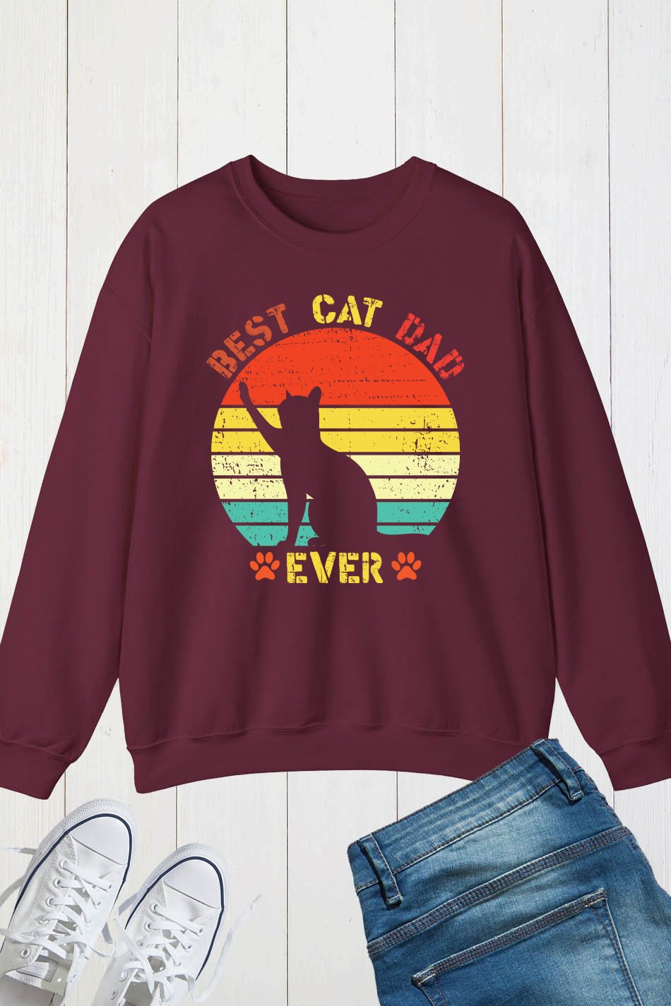 Best Cat Dad Ever Sweatshirt