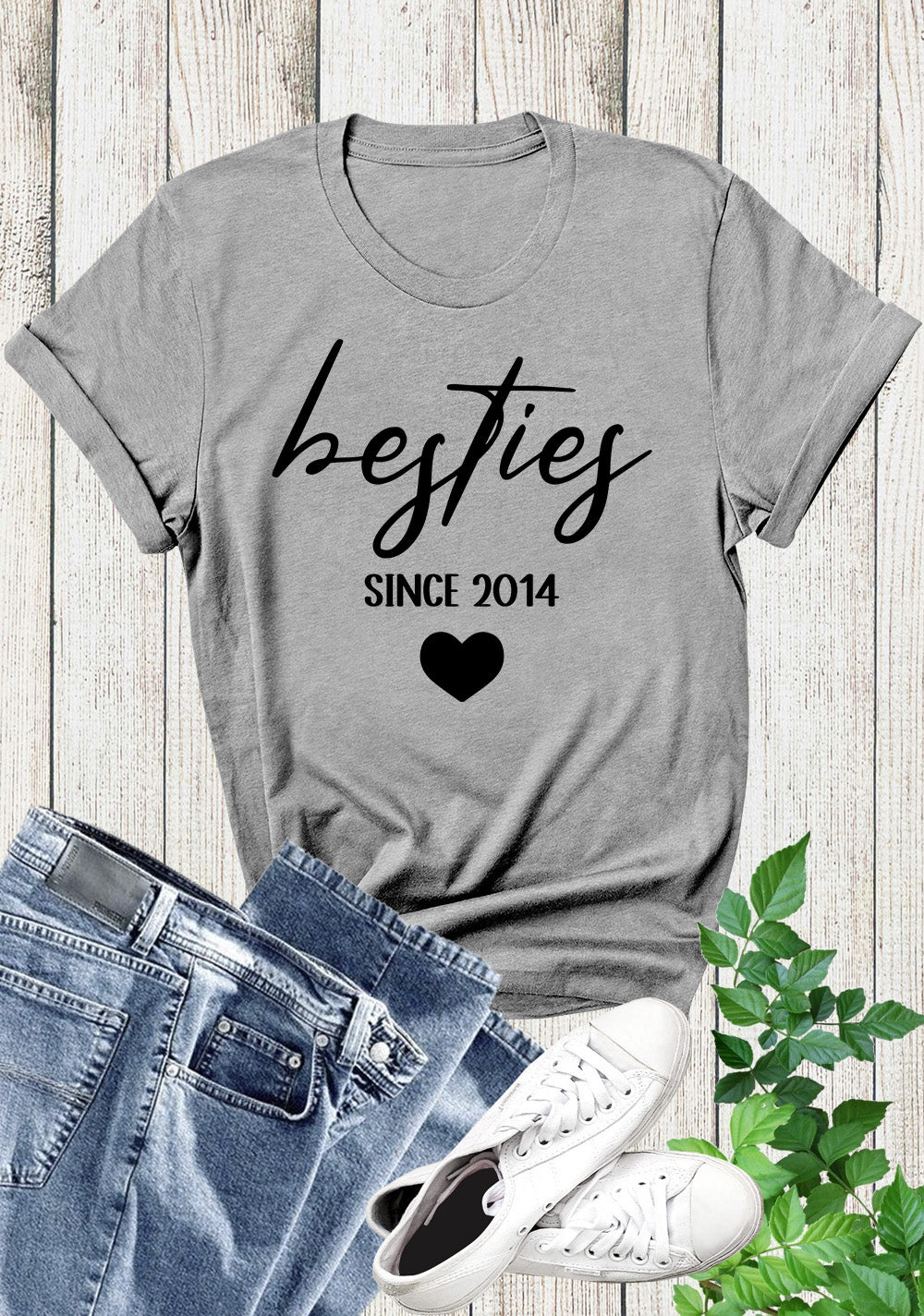 Custom Bestie T Shirt personalize Friends since Year T-shirt