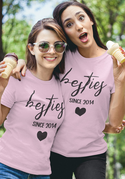 Custom Bestie T Shirt personalize Friends since Year T-shirt