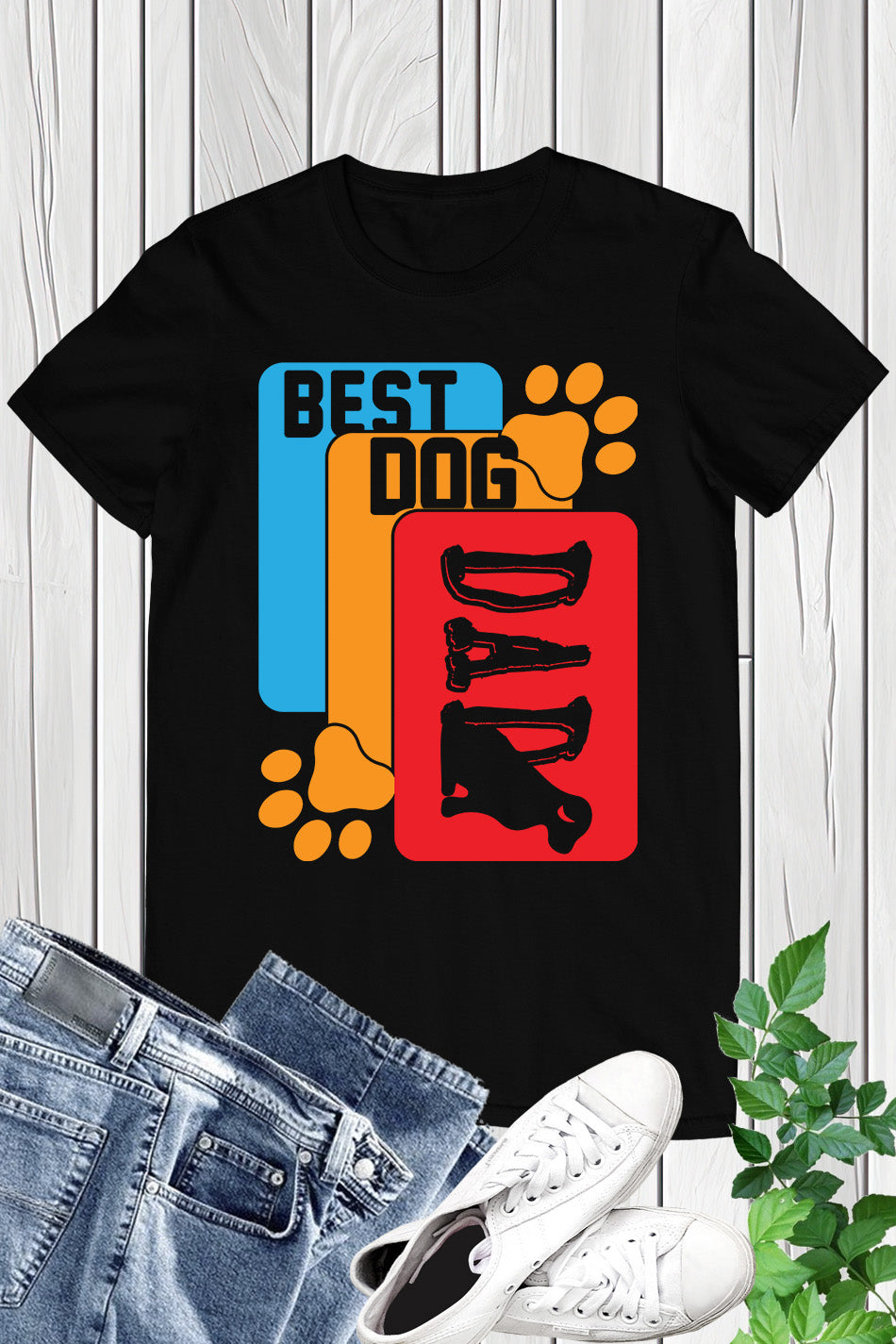 Best Dog Dad Shirt