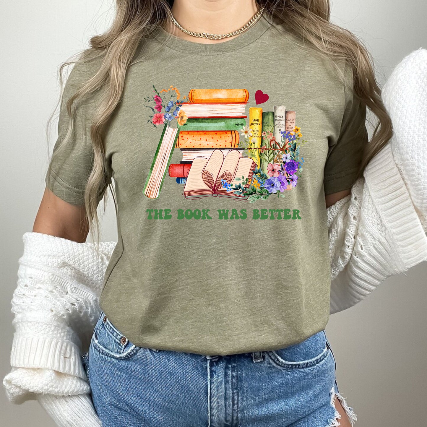 The Book Was Better Reading Book Lover Teachers Day Bookish T-Shirt