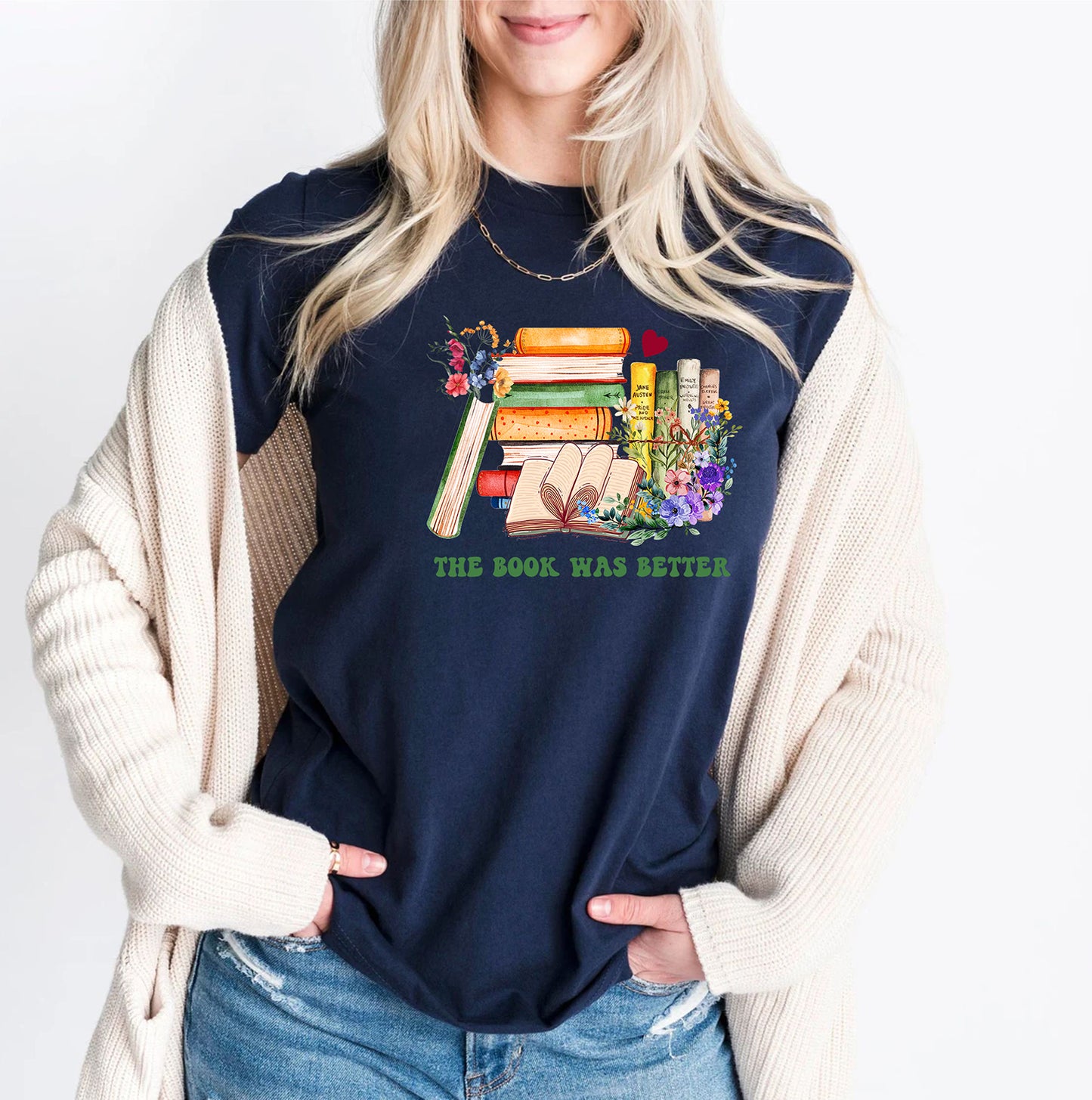 The Book Was Better Reading Book Lover Teachers Day Bookish T-Shirt