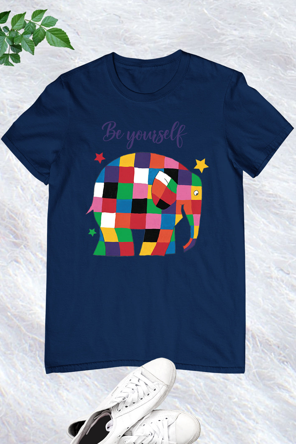 Be Yourself Elmer Theme Teacher T Shirt