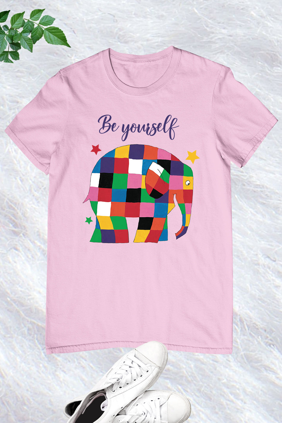 Be Yourself Elmer Theme Teacher T Shirt