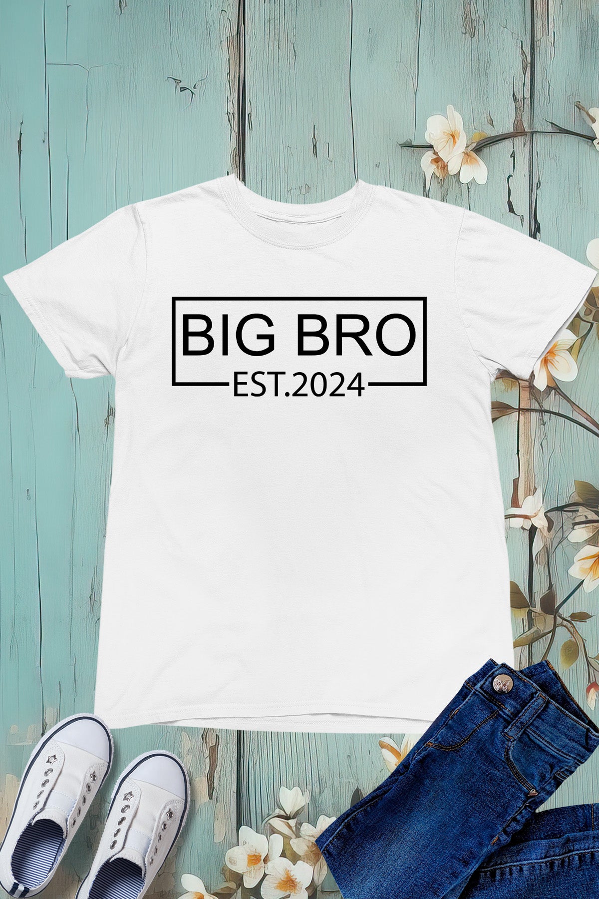 Big Bro Est 2024 Kids T Shirt