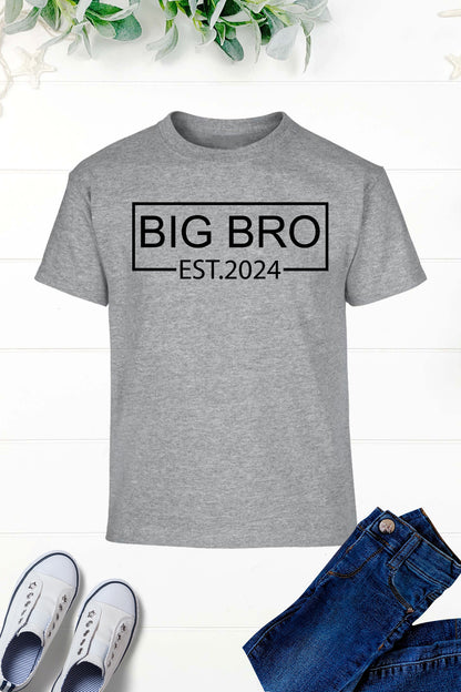 Big Bro Est 2024 Kids T Shirt