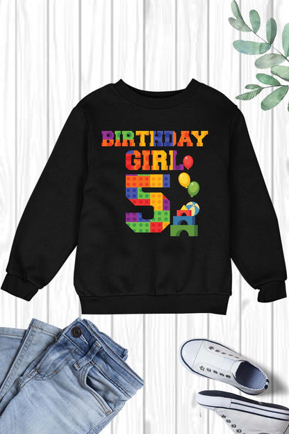 5th Birthday Girl Sweatshirt