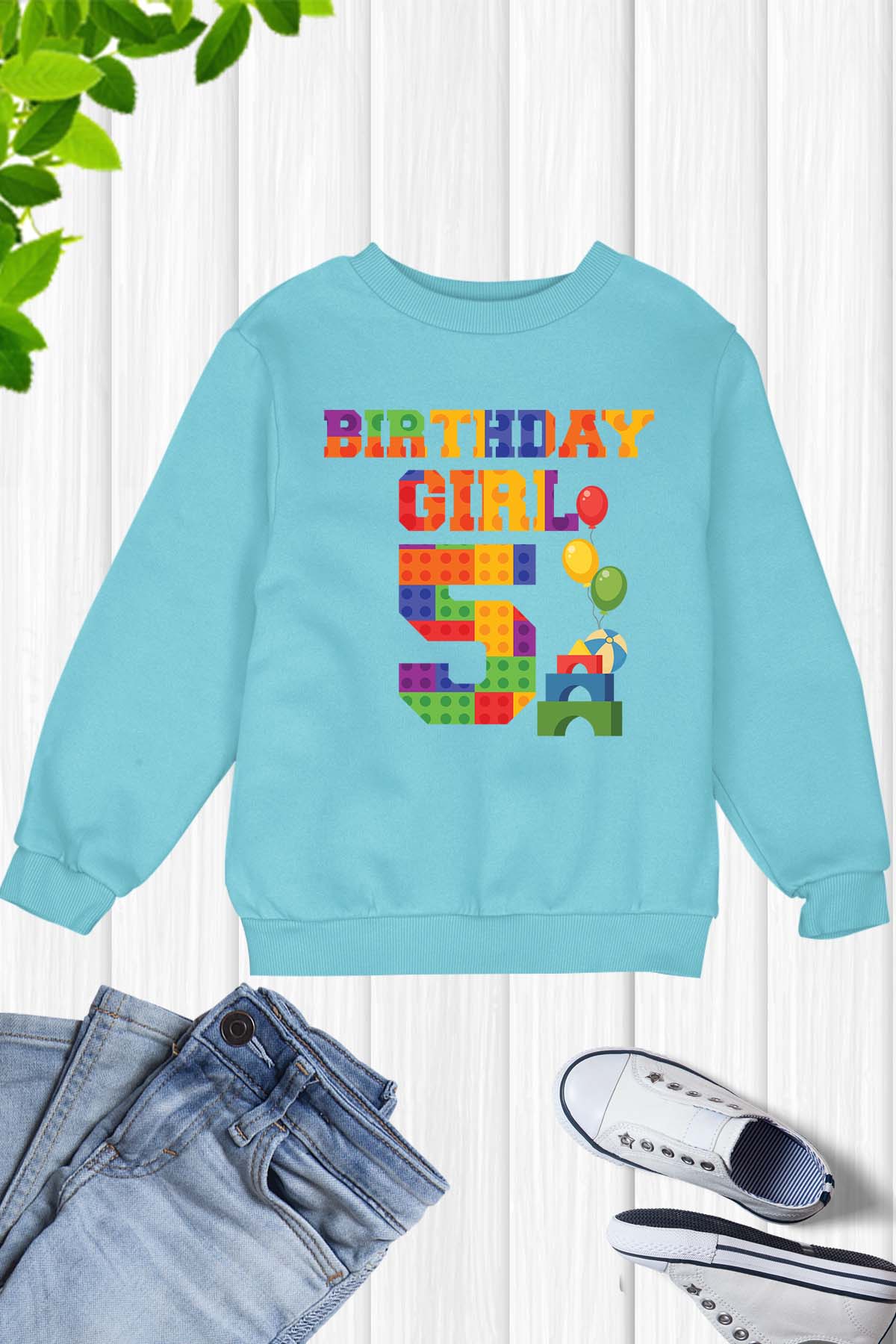 5th Birthday Girl Sweatshirt