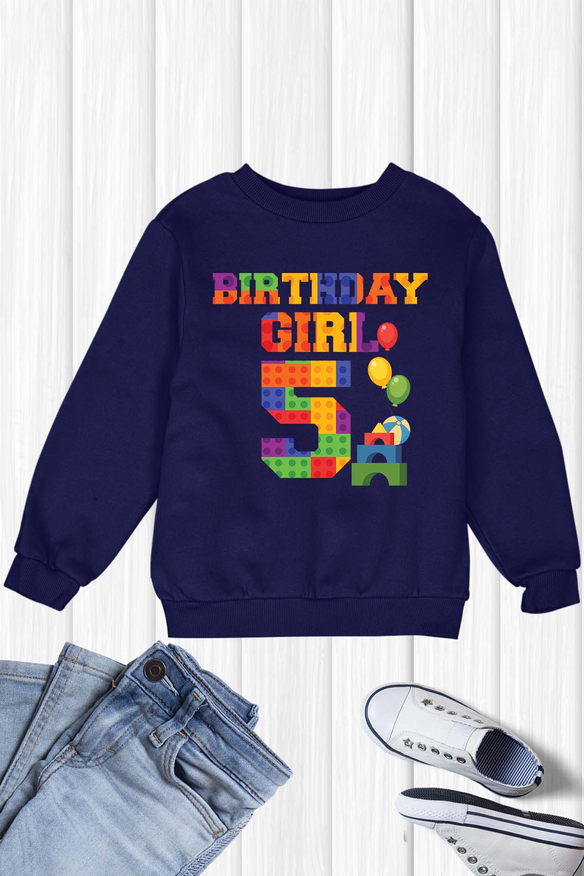 5th Birthday Girl Sweatshirt