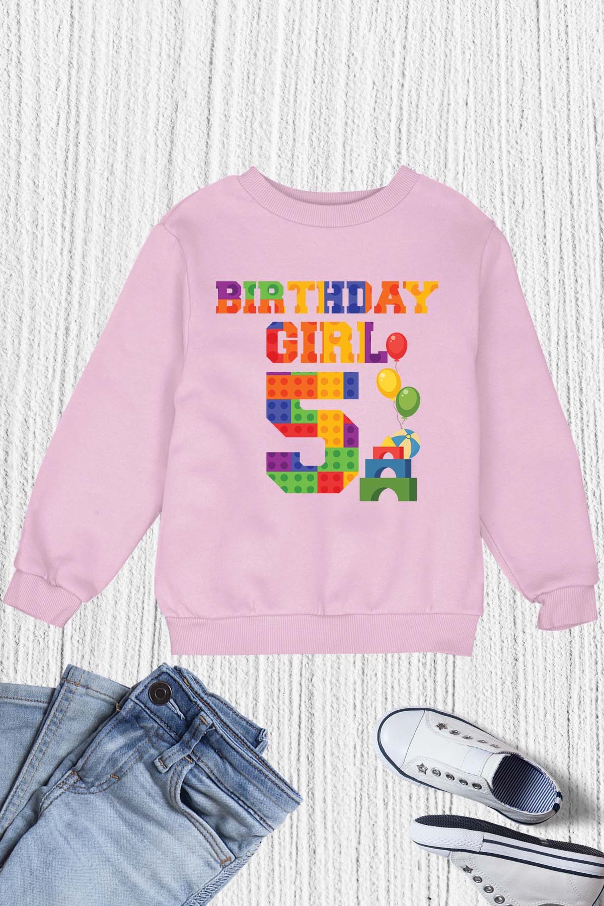 5th Birthday Girl Sweatshirt