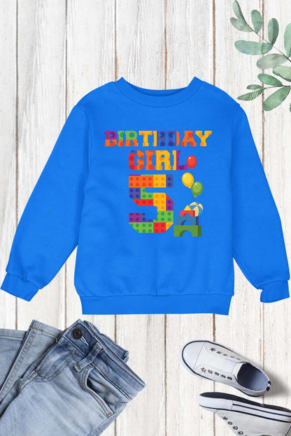 5th Birthday Girl Sweatshirt