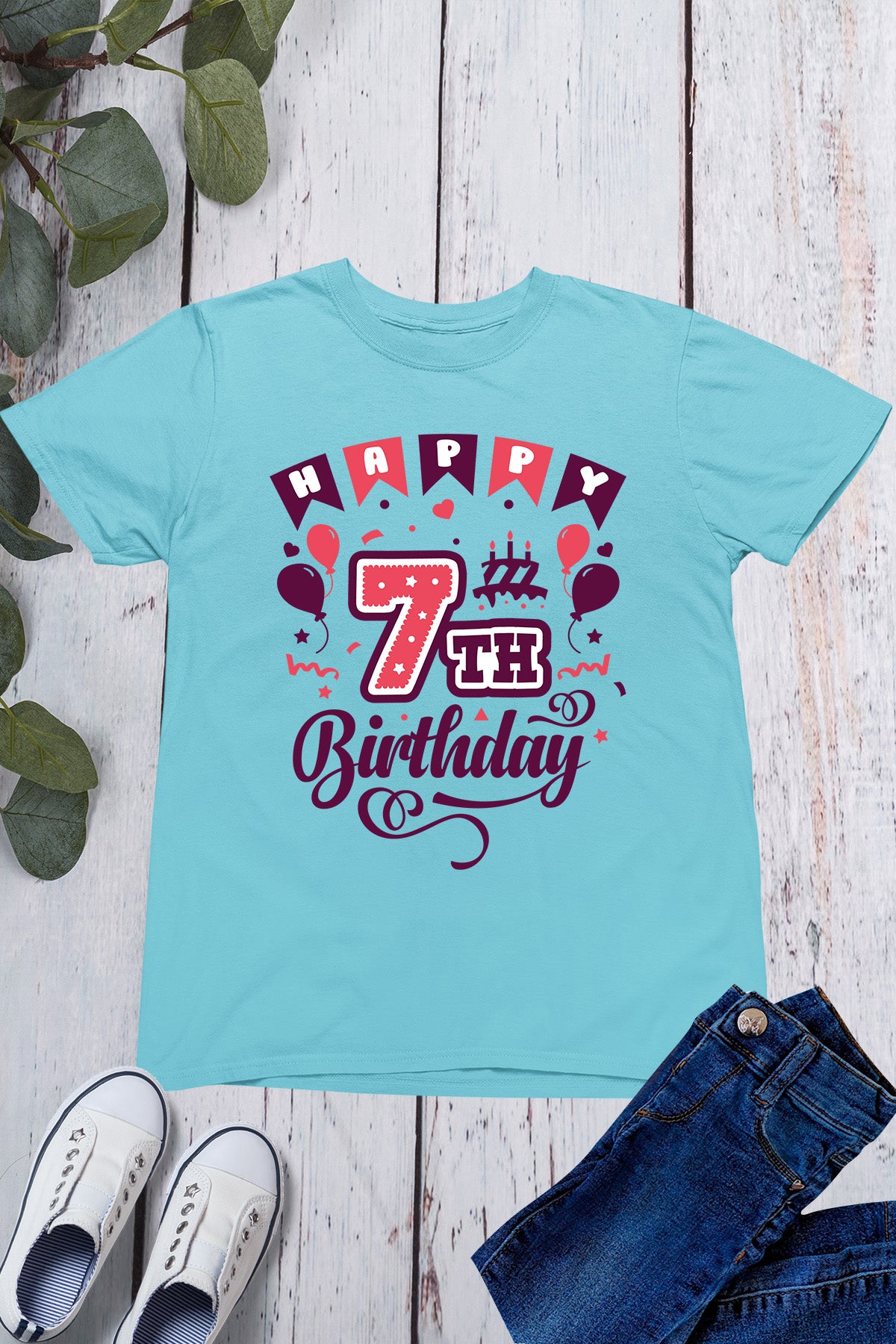 Happy 7 Birthday Shirt