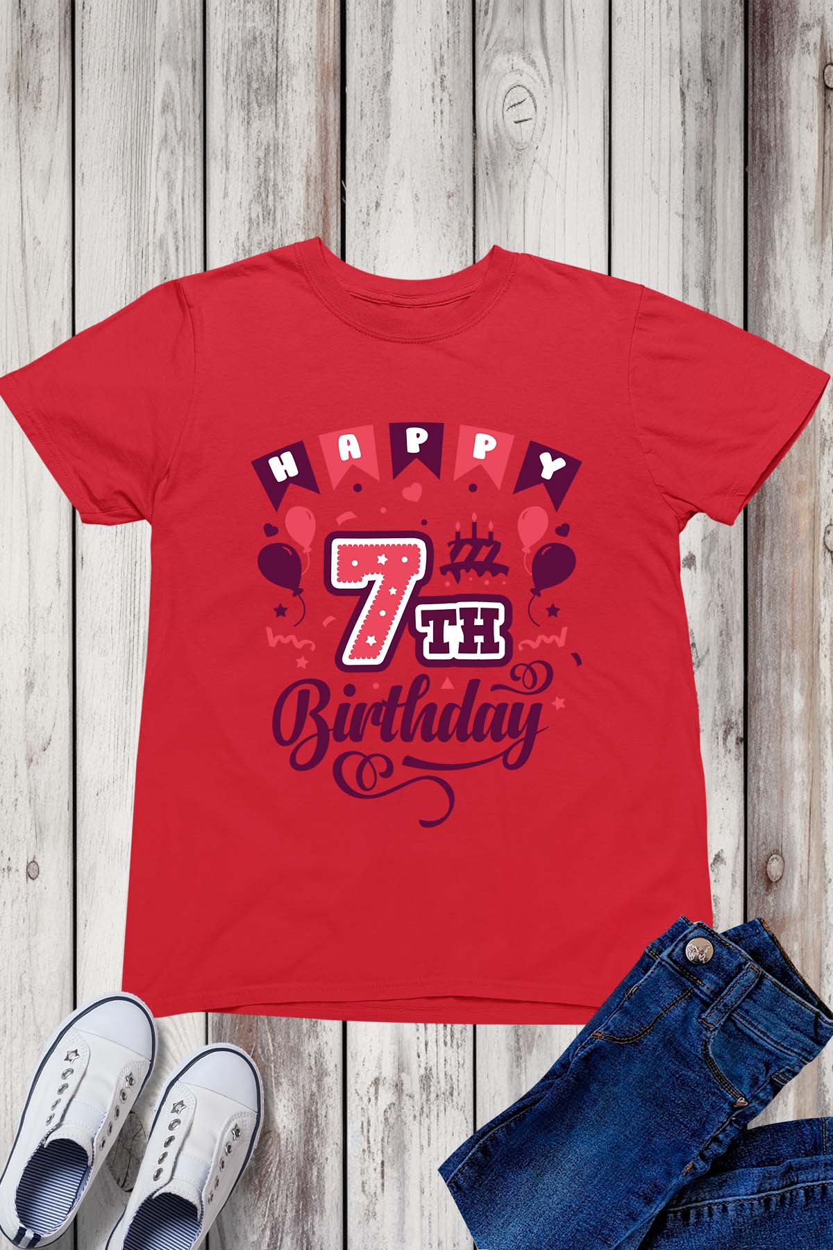 Happy 7 Birthday Shirt