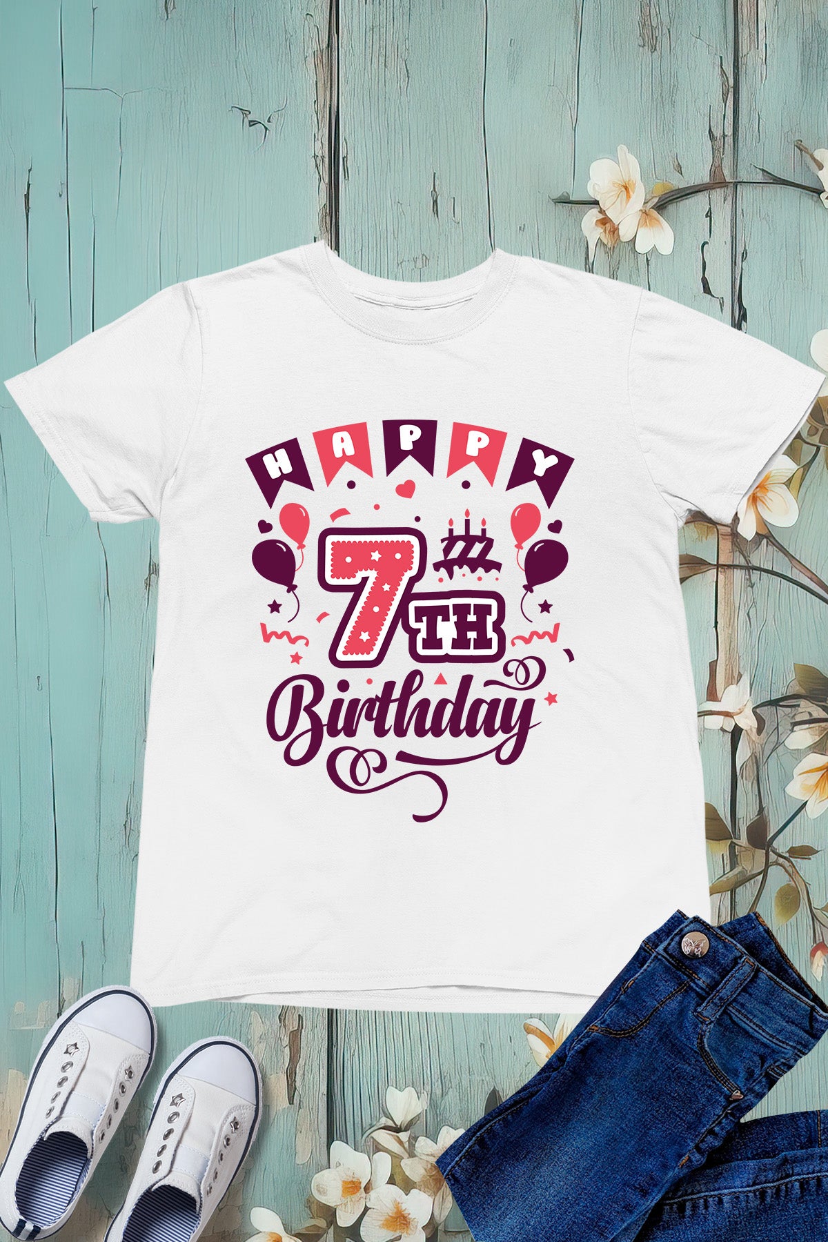 Happy 7 Birthday Shirt