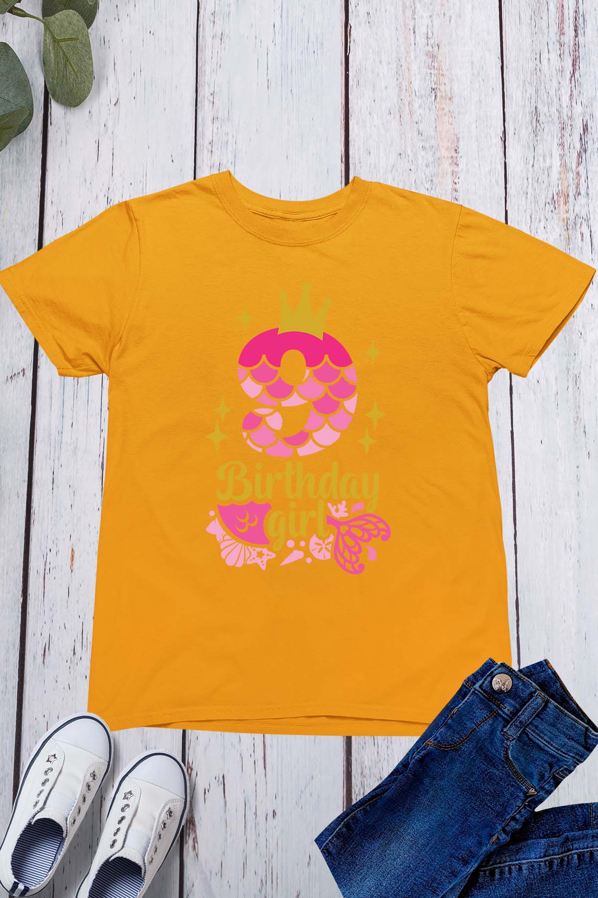 Mermaid 9th Birthday Girl Shirt