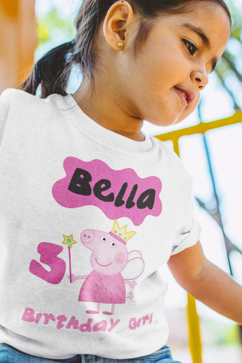 Peppa Pig Birthday Girl Custom Shirt