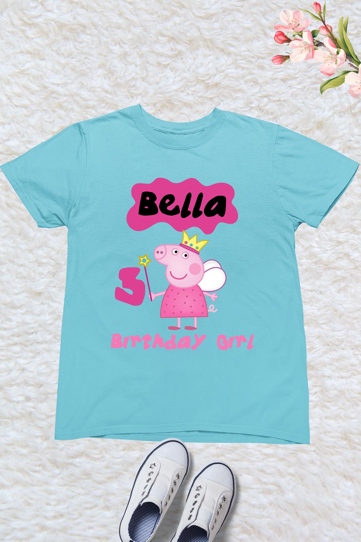 Peppa Pig Birthday Girl Custom Shirt