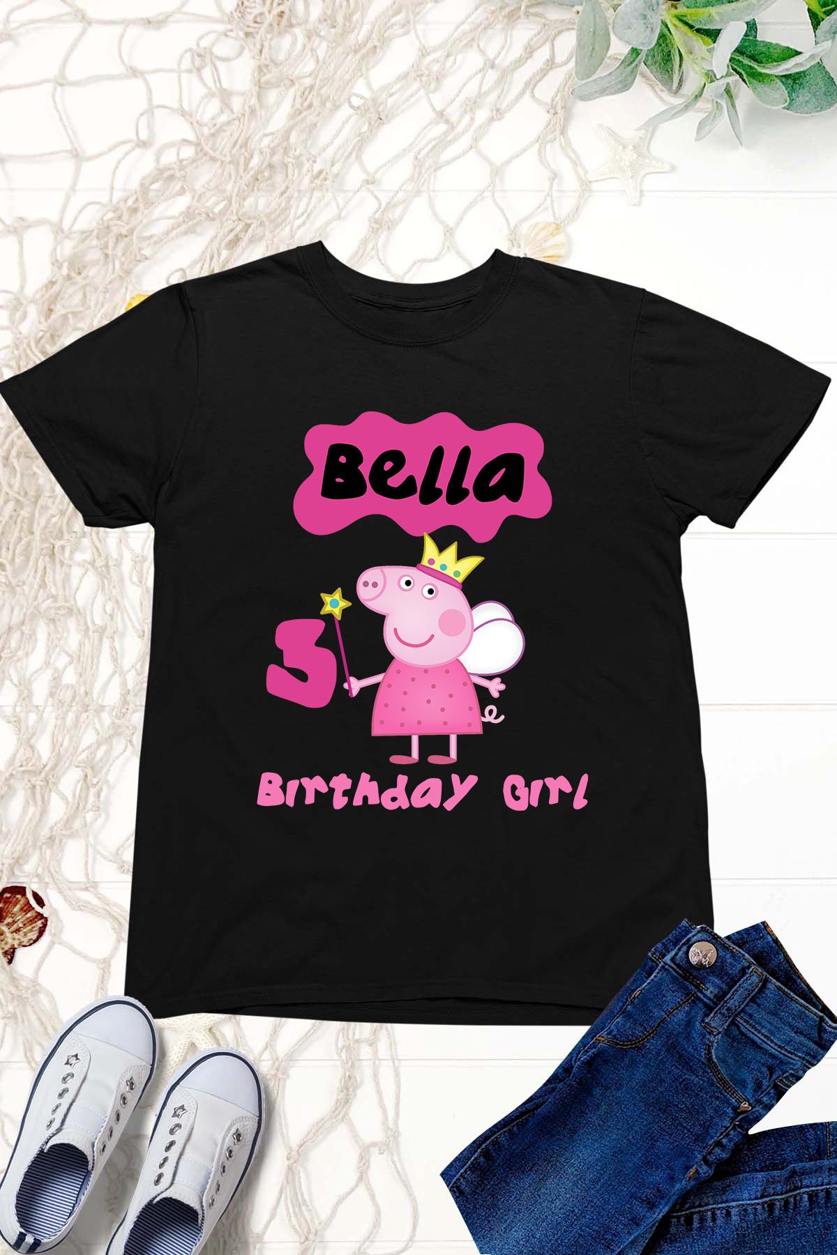 Peppa Pig Birthday Girl Custom Shirt