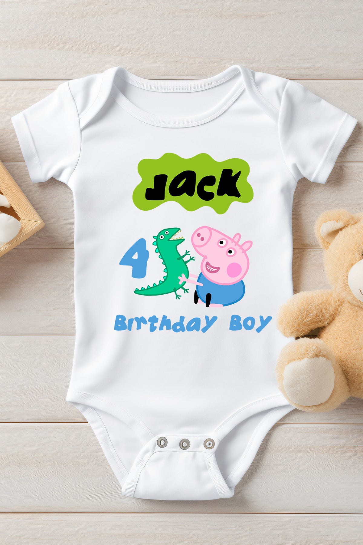 Peppa Pig Birthday Boy Custom Shirt