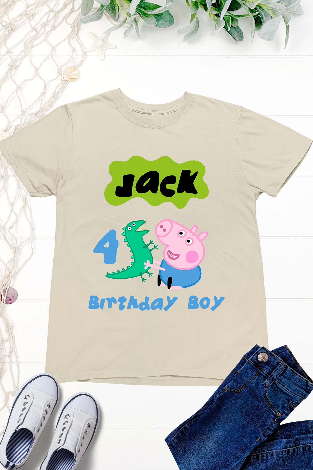 Peppa Pig Birthday Boy Custom Shirt