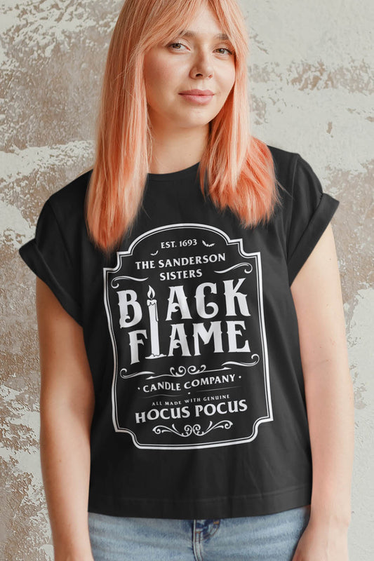 Halloween Black Flame Hocus Pocus Shirt