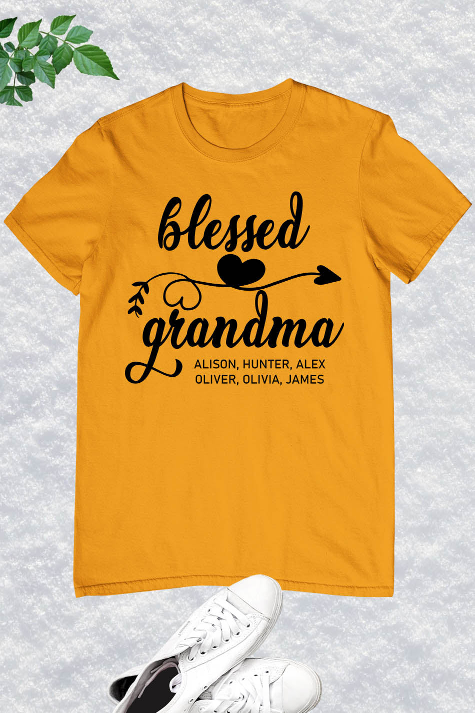 Blessed Custom Grandma Personalized Ladies Shirts