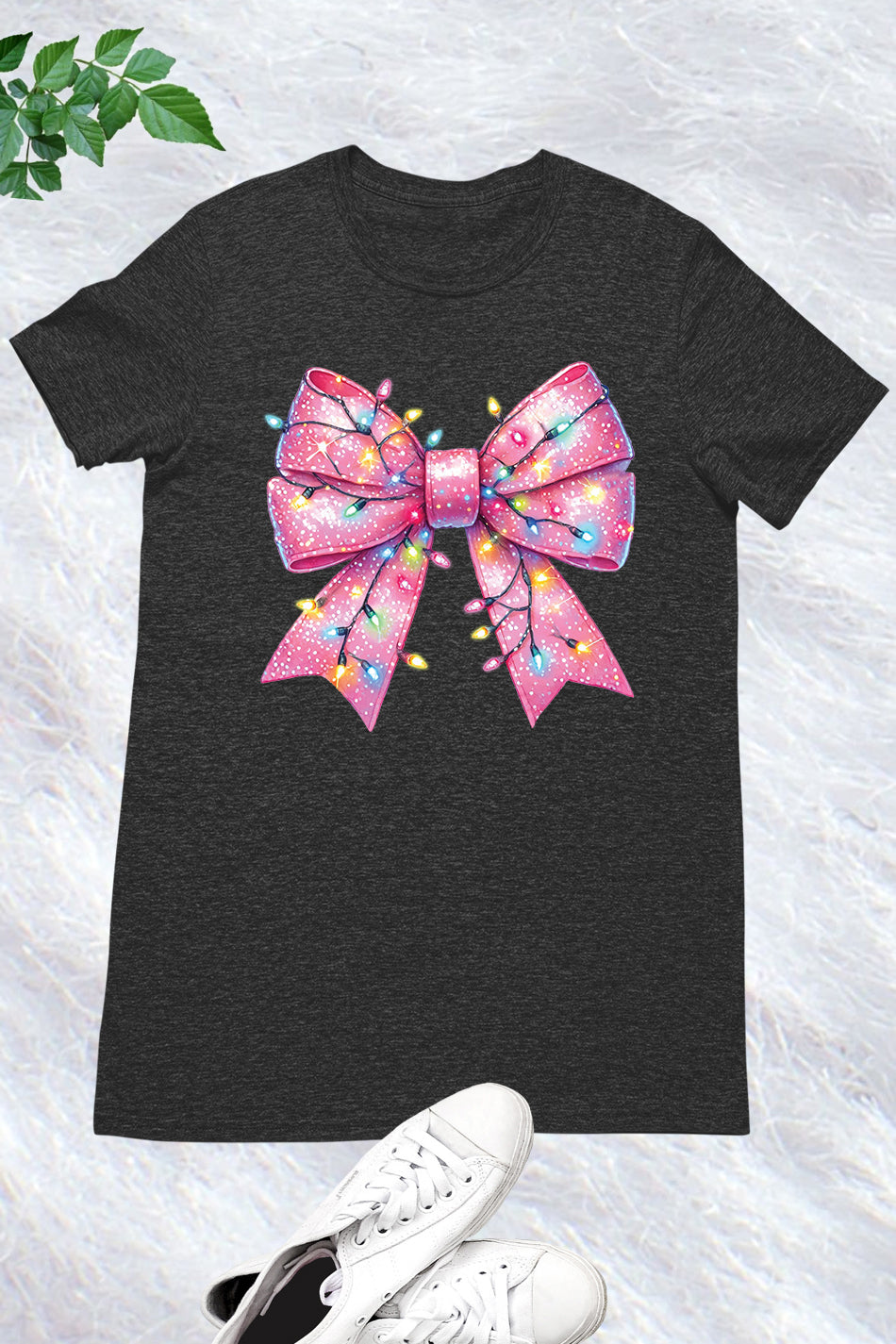 Christmas Pink Coquette Fancy Bow Shirt