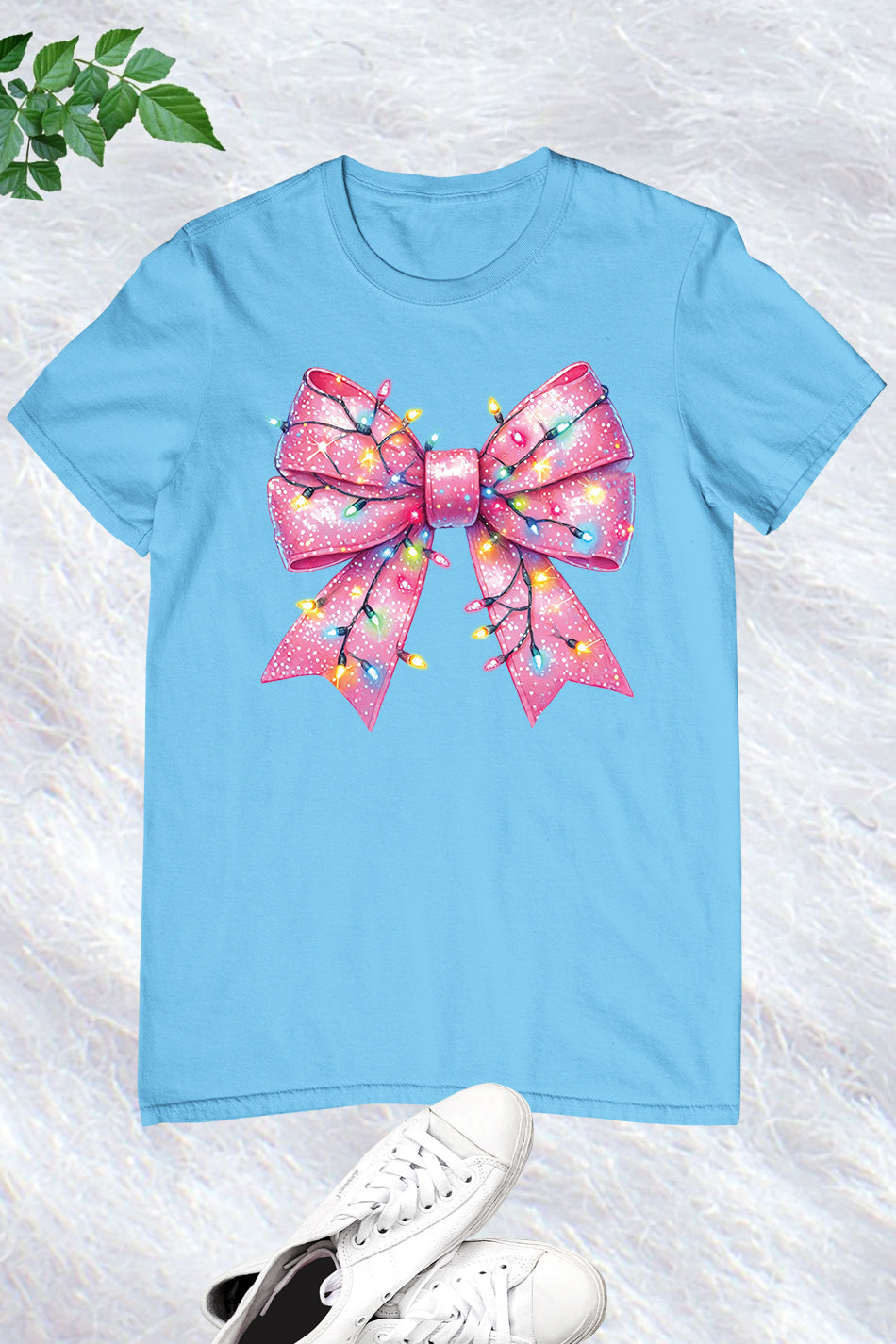 Christmas Pink Coquette Fancy Bow Shirt