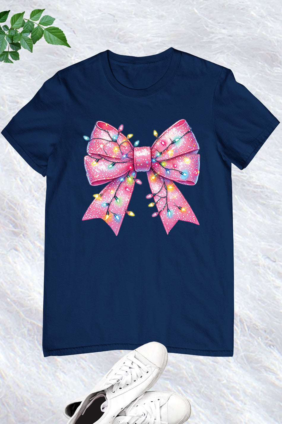 Christmas Pink Coquette Fancy Bow Shirt