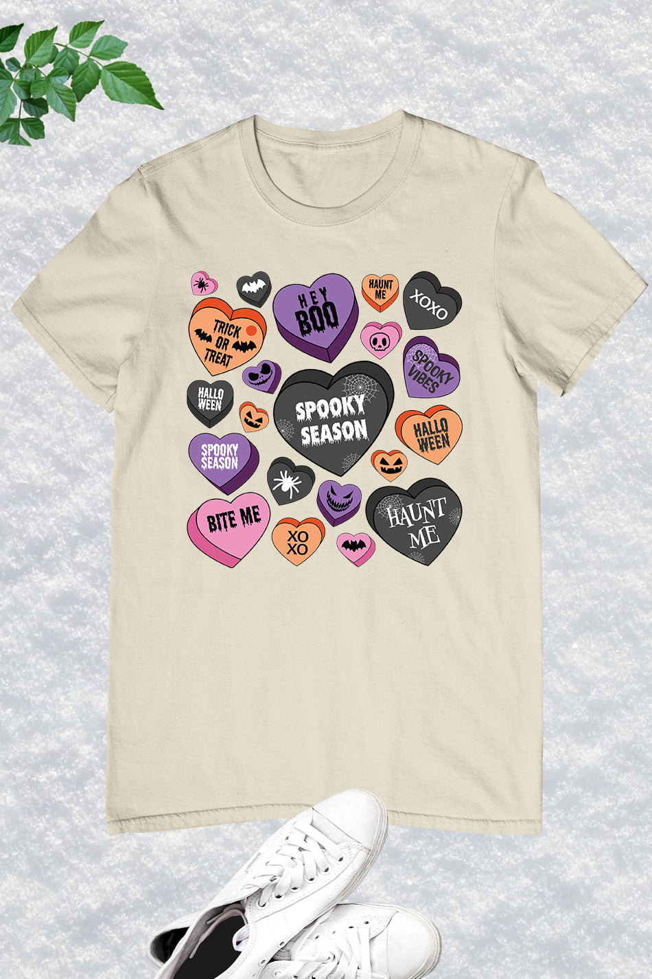 Candy Heart Spooky Season Halloween Shirt