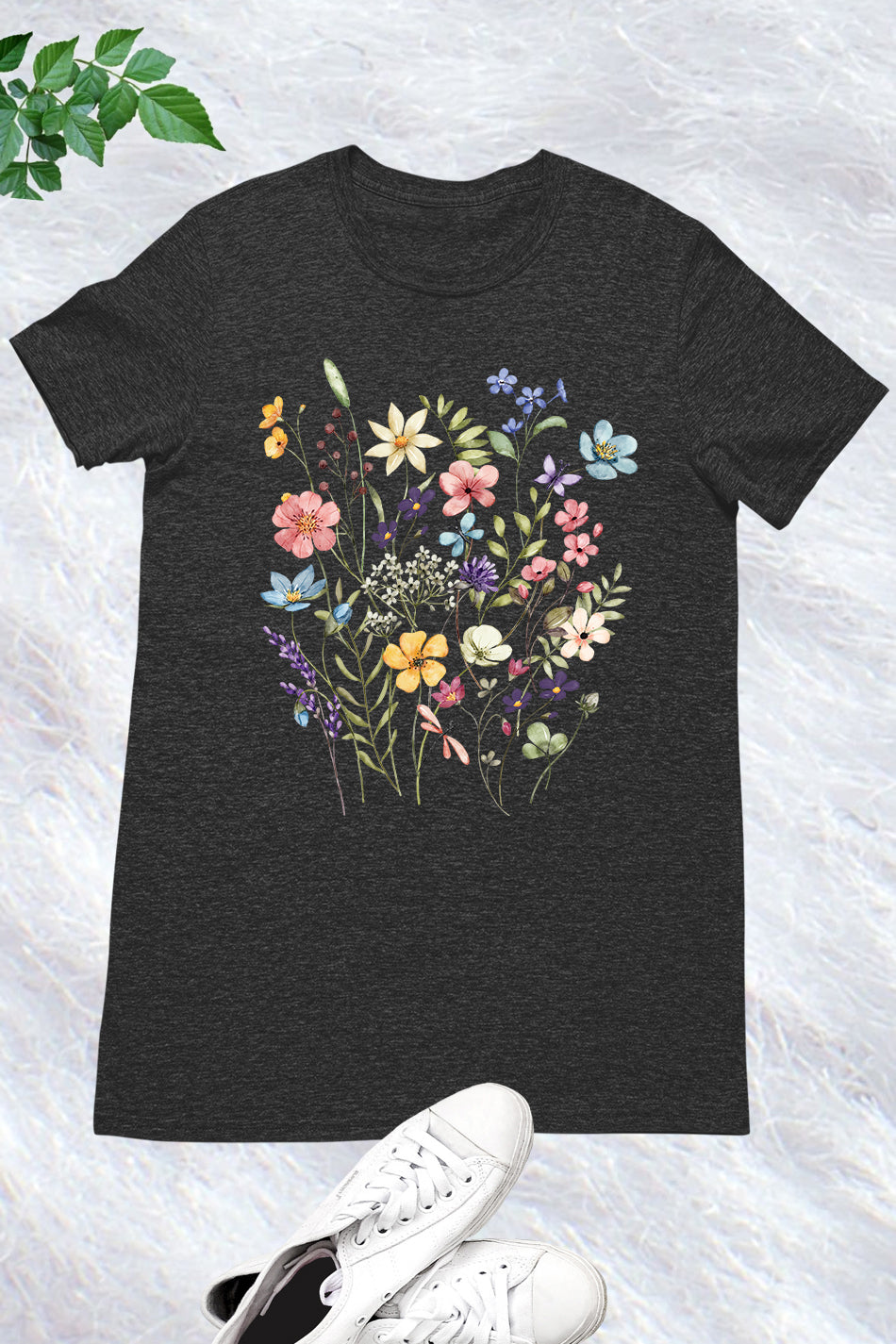 Women Boho Flower T Shirt