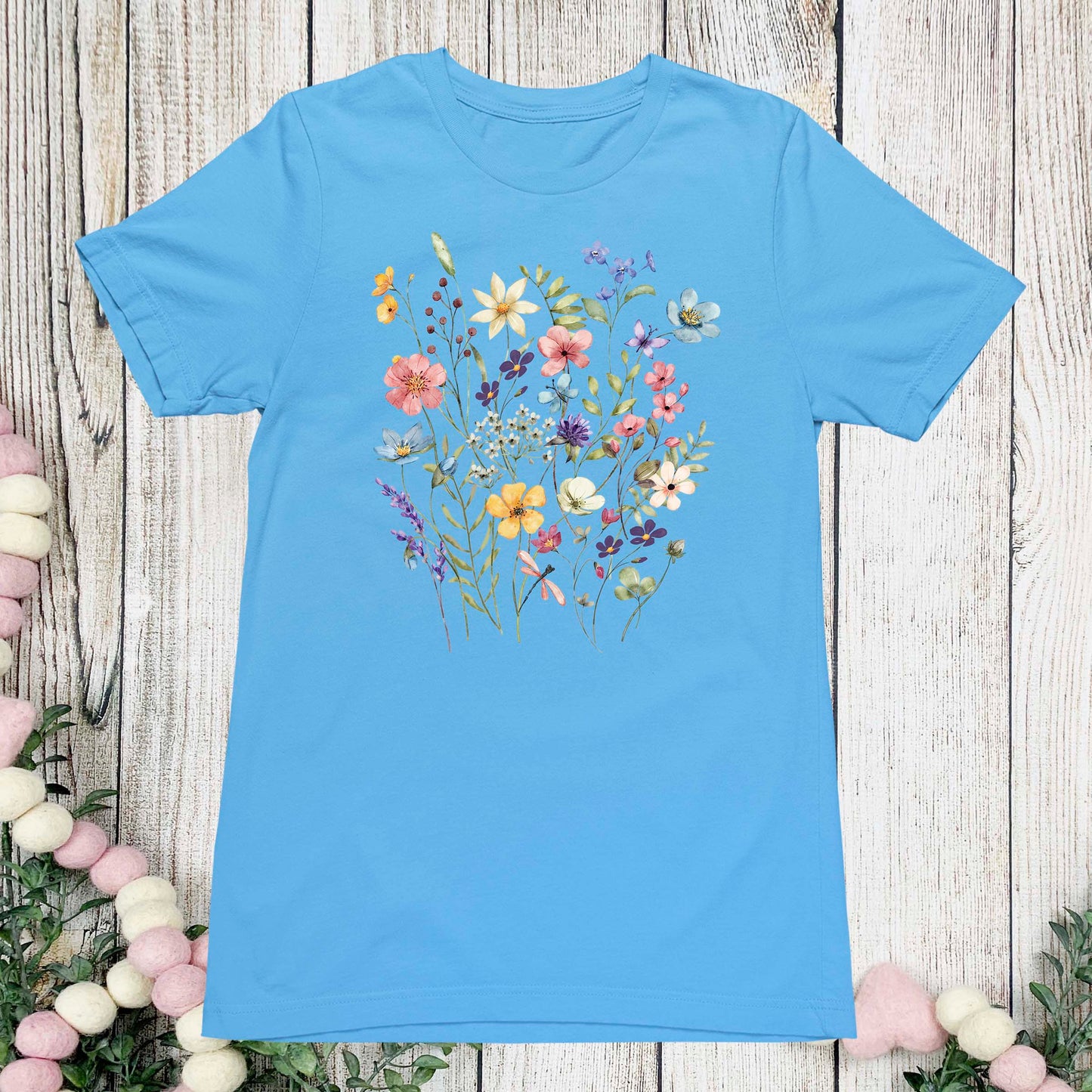 Women Boho Flower T Shirt