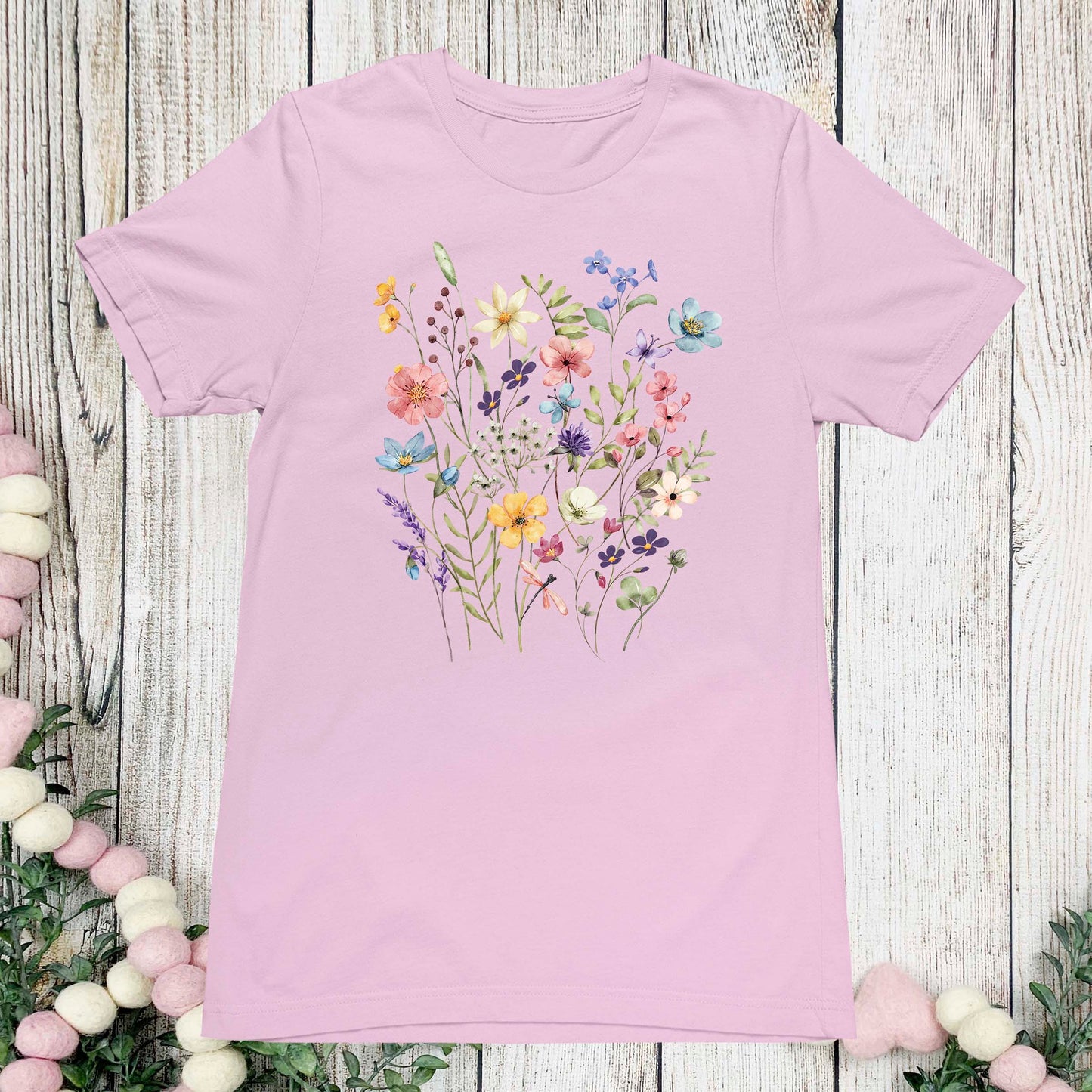 Women Boho Flower T Shirt